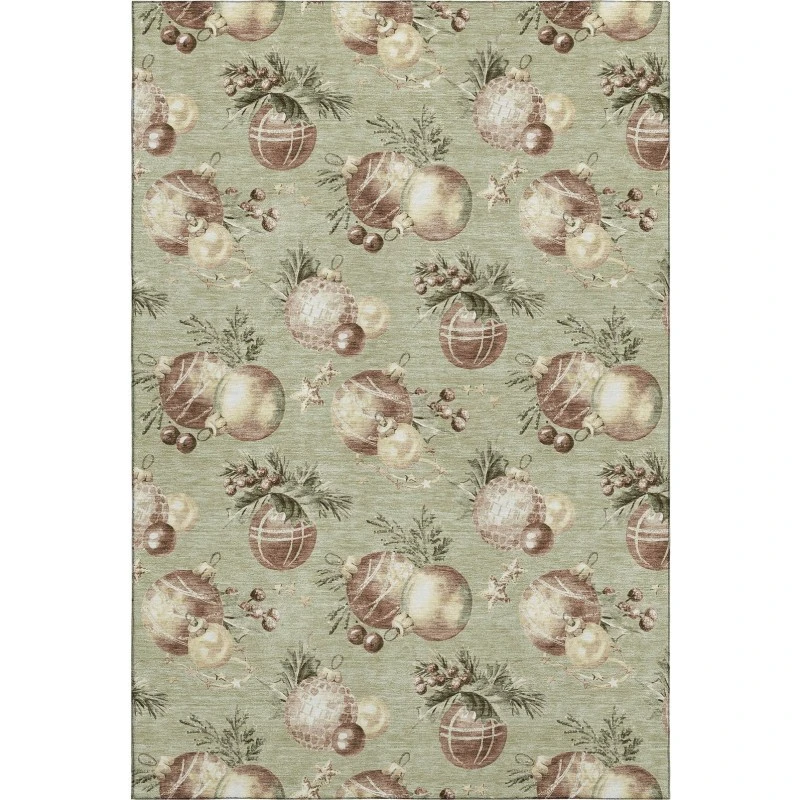 Addison Mayfield Green AMF1828 - 8ft. Round Rug