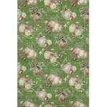 Addison Mayfield Green AMF1828 - 8ft. Round Rug
