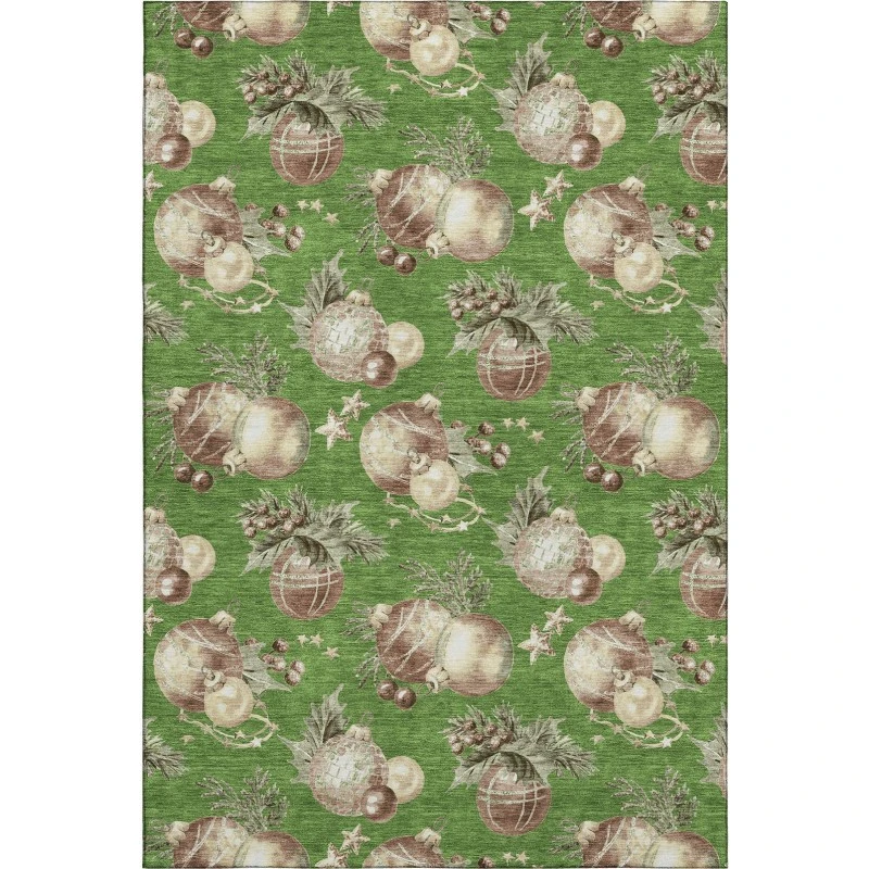 Addison Mayfield Green AMF1828 - 8ft. Round Rug