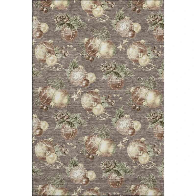 Addison Mayfield Brown AMF1828 - 8ft. Round Rug