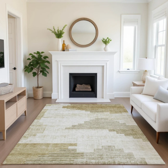 Addison Mayfield Brown AMF1829 - 8ft. Round Rug