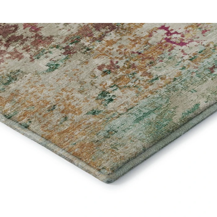 Addison Mayfield Orange AMF1830 - 8ft. Round Rug