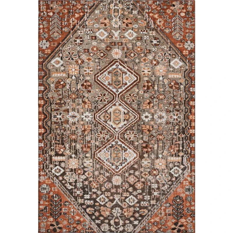 Addison Mayfield Brown AMF1834 - 8ft. Round Rug
