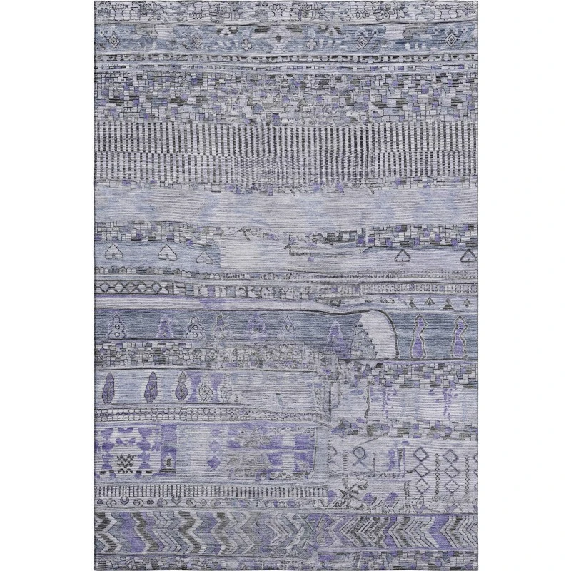 Addison Mayfield Blue AMF1835 - 8ft. Round Rug