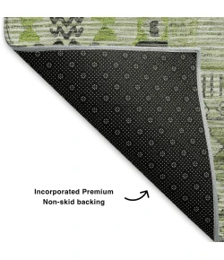 Addison Mayfield Green AMF1835 5ft. x 7ft. 6in. Rect. Rug