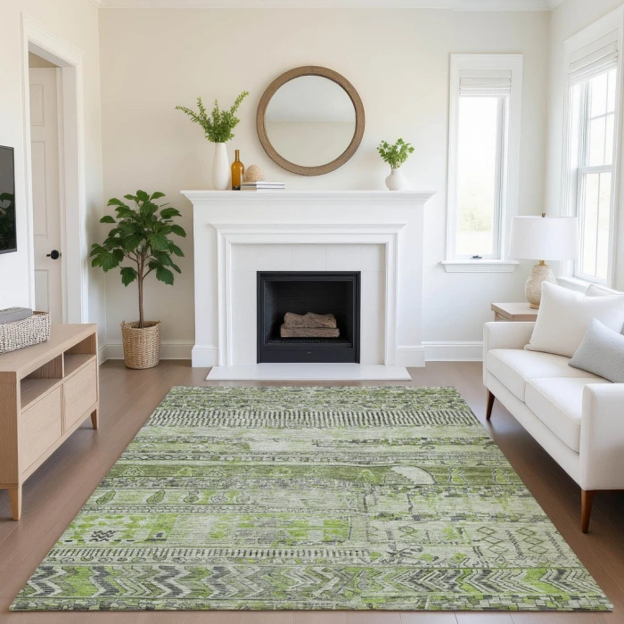 Addison Mayfield Green AMF1835 5ft. x 7ft. 6in. Rect. Rug