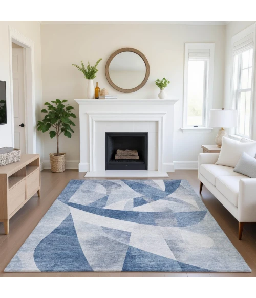 Addison Mayfield Blue AMF1836 8ft. x 10ft. Rect. Rug