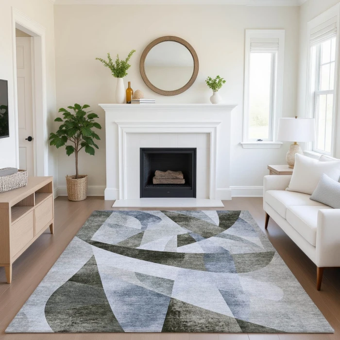 Addison Mayfield Brown AMF1836 - 8ft. Round Rug