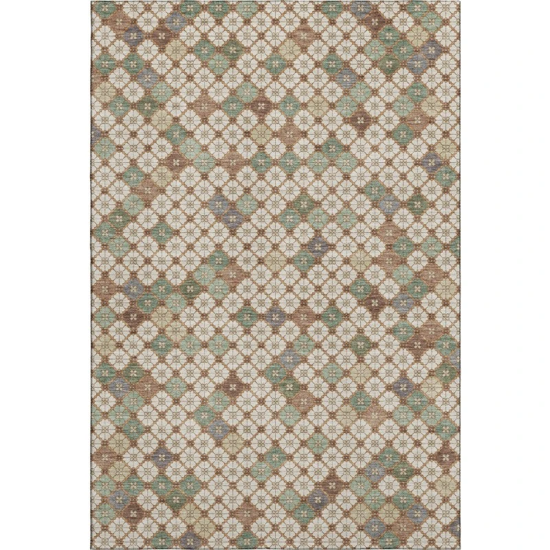 Addison Mayfield Brown AMF1837 - 8ft. Round Rug