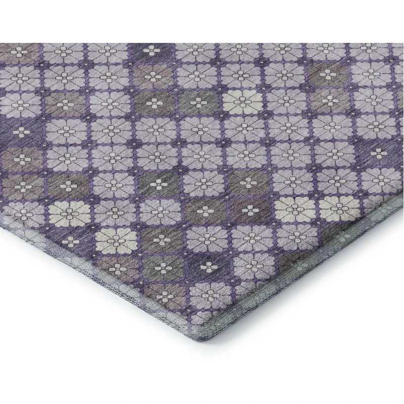 Addison Mayfield Purple AMF1837 - 8ft. Round Rug