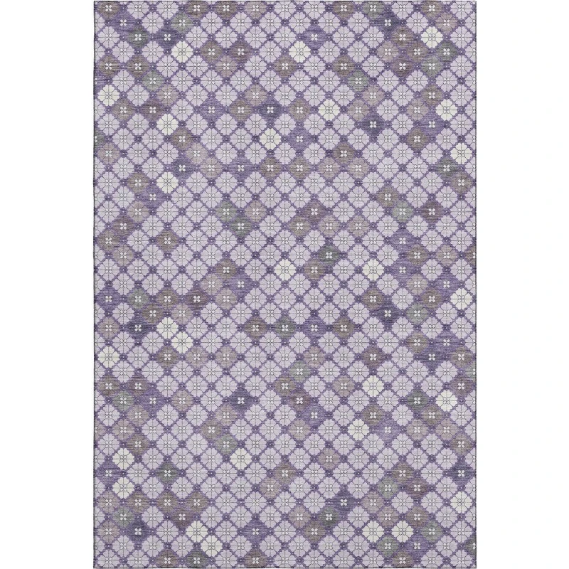 Addison Mayfield Purple AMF1837 - 8ft. Round Rug