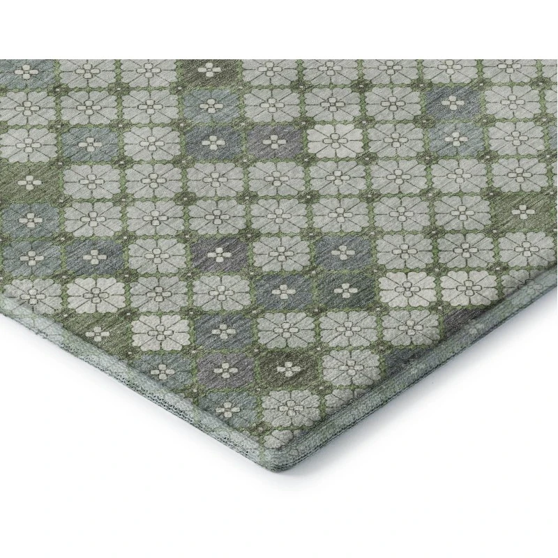 Addison Mayfield Green AMF1837 - 8ft. Round Rug
