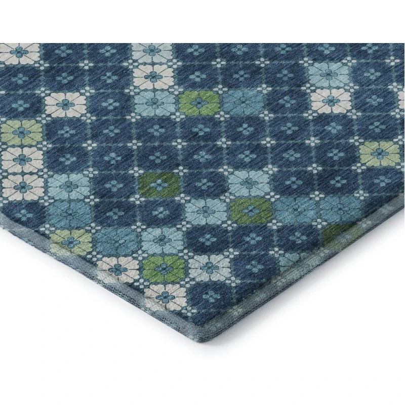 Addison Mayfield Blue AMF1837 - 8ft. Round Rug