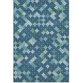 Addison Mayfield Blue AMF1837 - 8ft. Round Rug