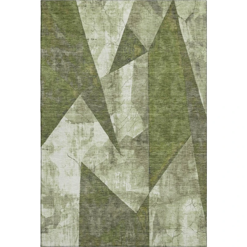 Addison Mayfield Green AMF1838 - 8ft. Round Rug