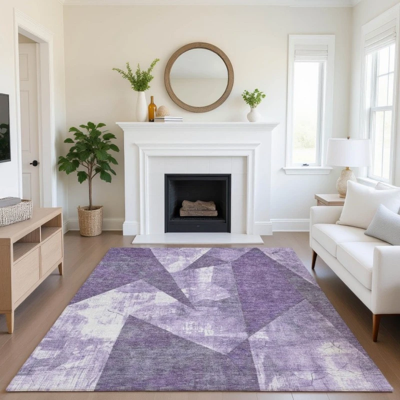 Addison Mayfield Purple AMF1838 - 8ft. Round Rug