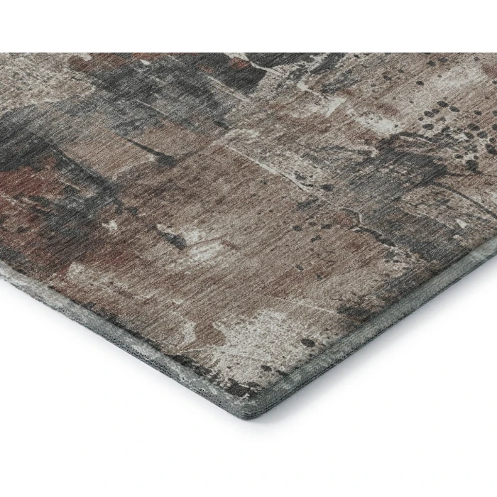 Addison Mayfield Orange AMF1839 - 8ft. Round Rug