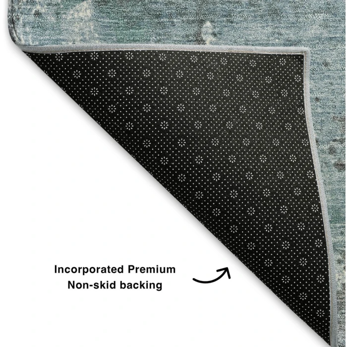 Addison Mayfield Teal AMF1839 - 8ft. Round Rug