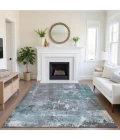 Addison Mayfield Teal AMF1839 - 8ft. Round Rug
