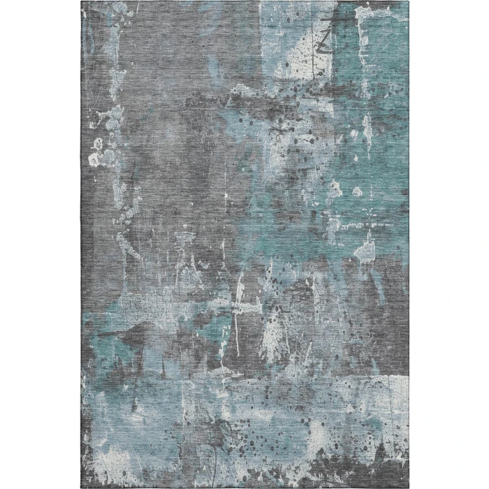 Addison Mayfield Teal AMF1839 - 8ft. Round Rug