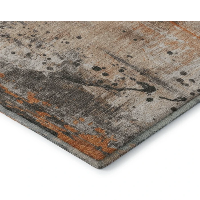 Addison Mayfield Orange AMF1840 - 8ft. Round Rug