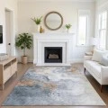 Addison Mayfield Gray AMF1841 - 8ft. Round Rug