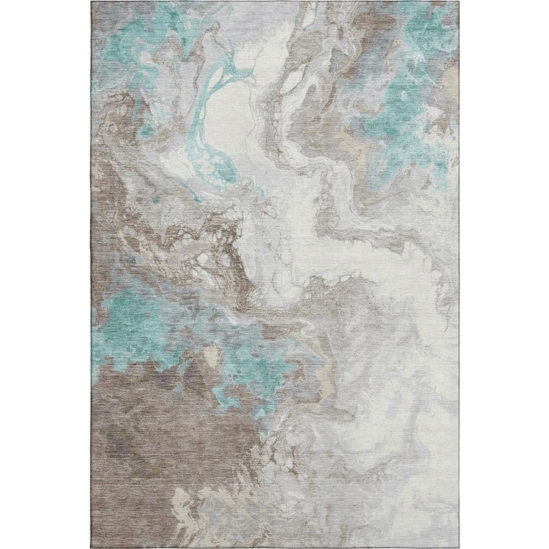 Addison Mayfield Teal AMF1841 - 8ft. Round Rug