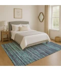 Addison Mayfield Teal AMF1846 - 8ft. Round Rug