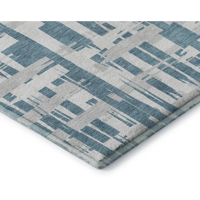 Addison Mayfield Teal AMF1849 - 8ft. Round Rug
