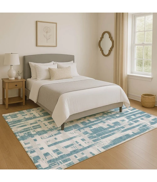 Addison Mayfield Teal AMF1849 9ft. x 12ft. Rect. Rug