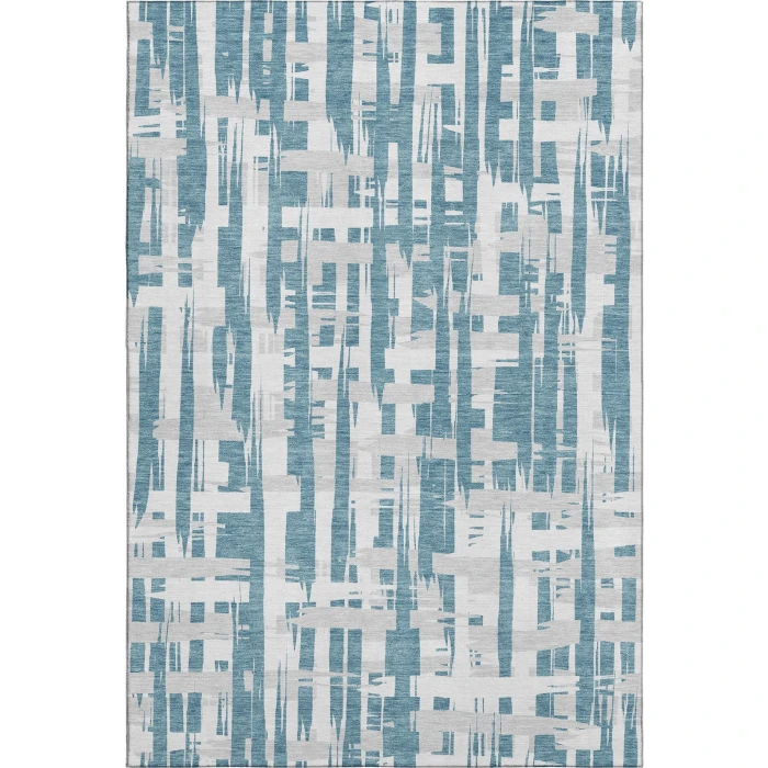 Addison Mayfield Teal AMF1849 - 8ft. Round Rug