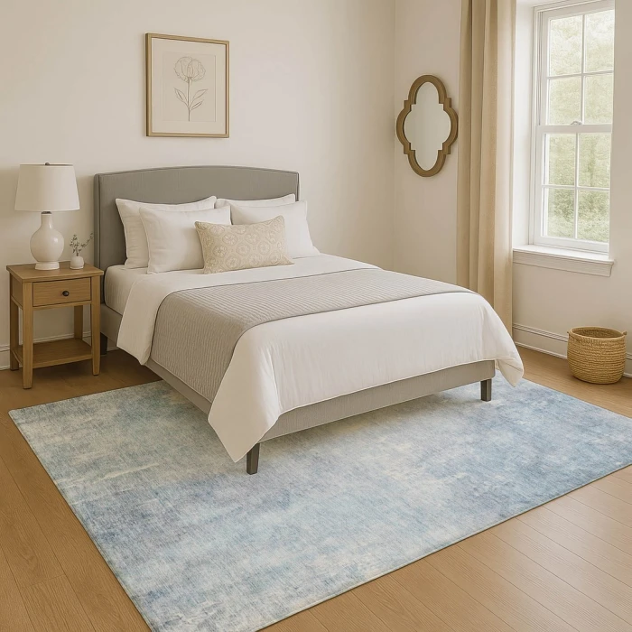 Addison Mayfield Blue AMF1852 - 8ft. Round Rug
