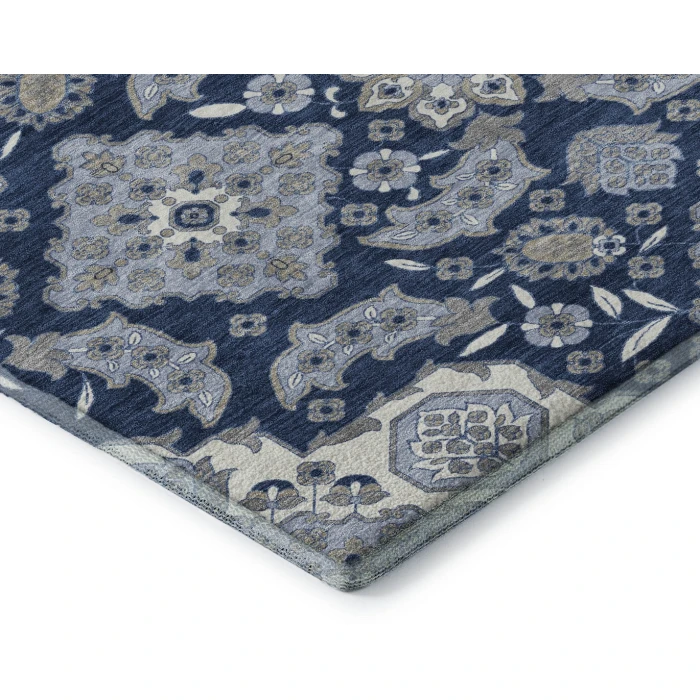 Addison Mayfield Blue AMF1853 - 8ft. Round Rug
