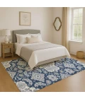 Addison Mayfield Blue AMF1853 - 8ft. Round Rug