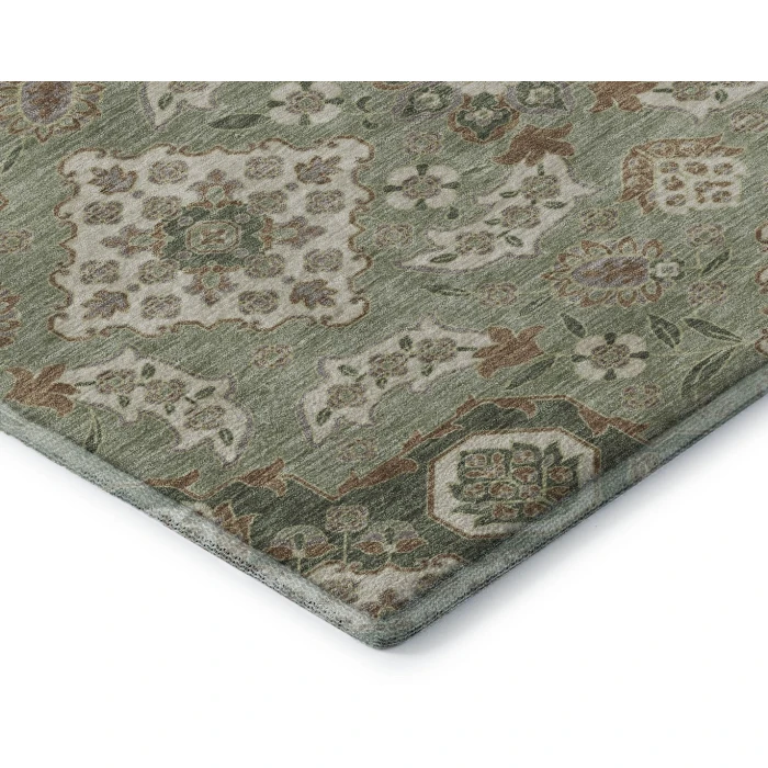 Addison Mayfield Green AMF1853 - 8ft. Round Rug
