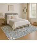Addison Mayfield Blue AMF1853 - 8ft. Round Rug