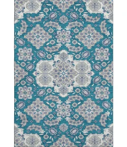Addison Mayfield Teal AMF1853 - 8ft. Round Rug