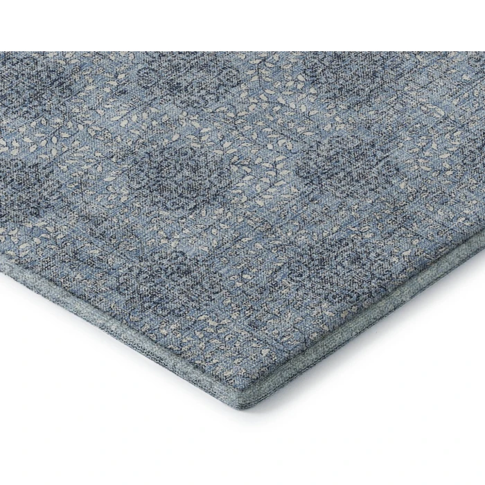 Addison Mayfield Blue AMF1856 - 8ft. Round Rug