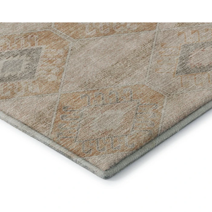 Addison Mayfield Orange AMF1857 - 8ft. Round Rug
