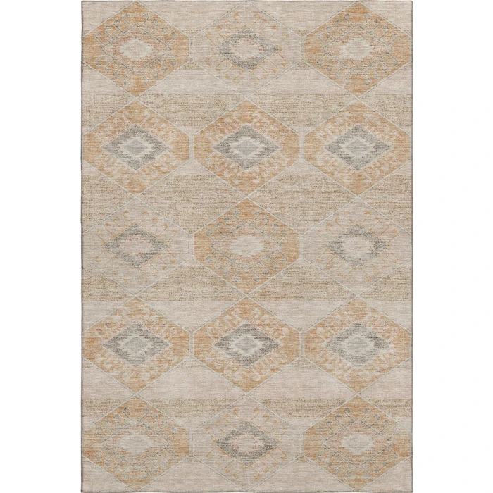 Addison Mayfield Orange AMF1857 - 8ft. Round Rug