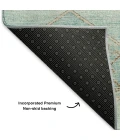 Addison Mayfield Teal AMF1857 - 8ft. Round Rug