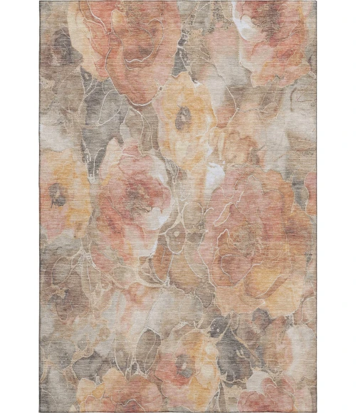 Addison Mayfield Orange AMF1859 - 8ft. Round Rug