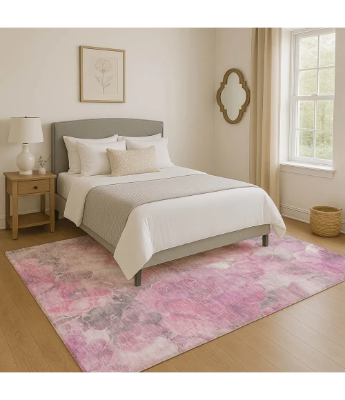 Addison Mayfield Pink AMF1859 - 8ft. Round Rug