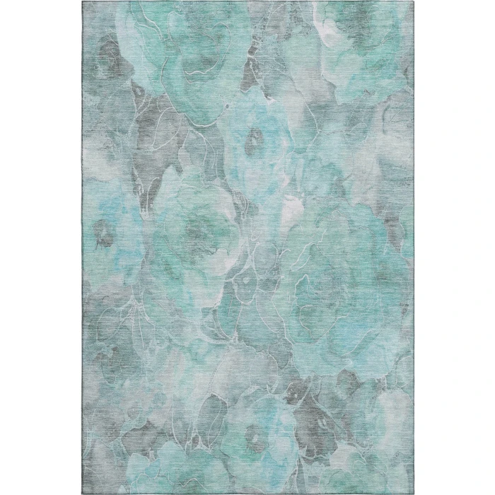 Addison Mayfield Teal AMF1859 - 8ft. Round Rug