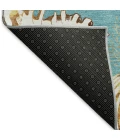 Addison Mayfield Teal AMF185 - 8ft. Round Rug