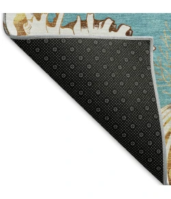 Addison Mayfield Teal AMF185 - 8ft. Round Rug