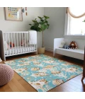 Addison Mayfield Teal AMF185 - 8ft. Round Rug