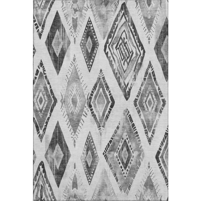 Addison Mayfield Gray AMF1861 - 8ft. Round Rug
