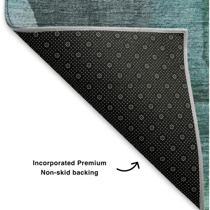 Addison Mayfield Teal AMF1864 - 8ft. Round Rug