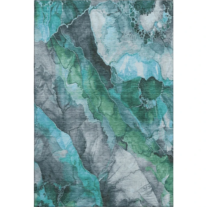Addison Mayfield Teal AMF1864 - 8ft. Round Rug